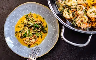 Buttrige Knoblauchgarnelen