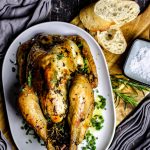ein leckeres Kräuterhuhn aus dem Ofen schmeckt immer