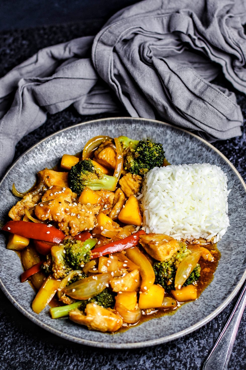 Hähnchen süß-sauer wie beim Chinesen