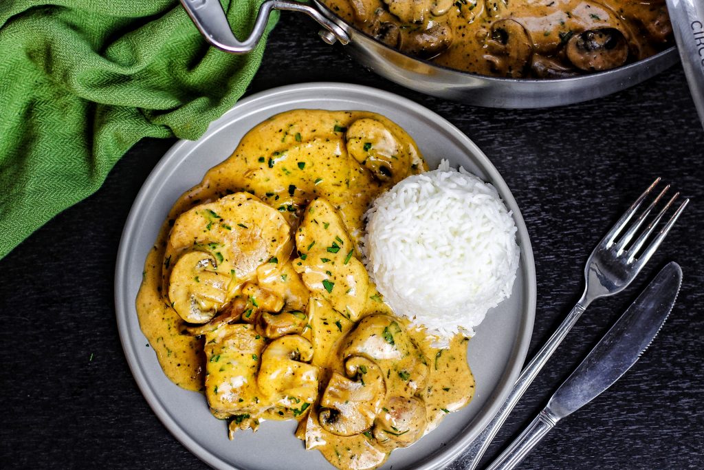 Schweinefilet Medaillons in Pilzrahmsauce