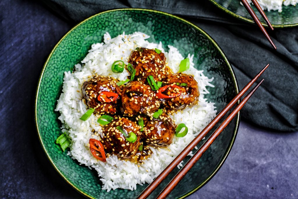 Hackbällchen Teriyaki