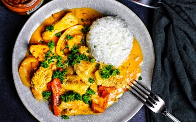 Putengeschnetzeltes mit Ajvar