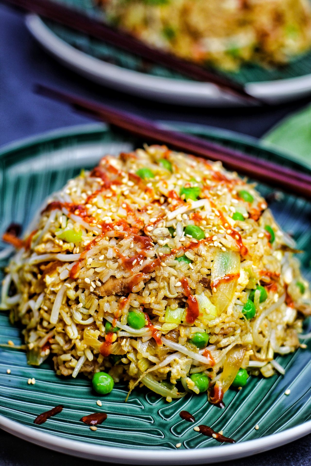Chinesischer Bratreis Mit Ei