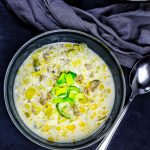 Käse-Lauch-Suppe mit Hackfleisch