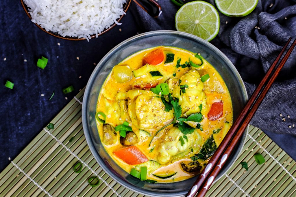 Leckeres Curry mit Seeteufel