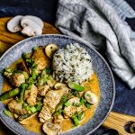 so eine leckere schnelle Putenpfanne mit Spargel