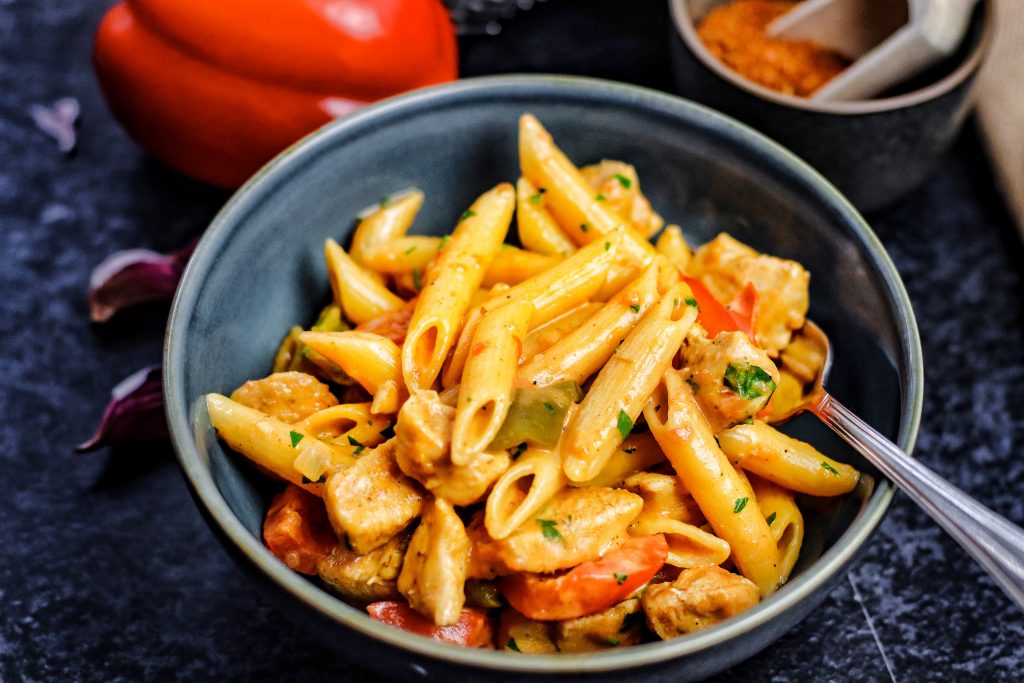 Cajun Pasta mit Hähnchen