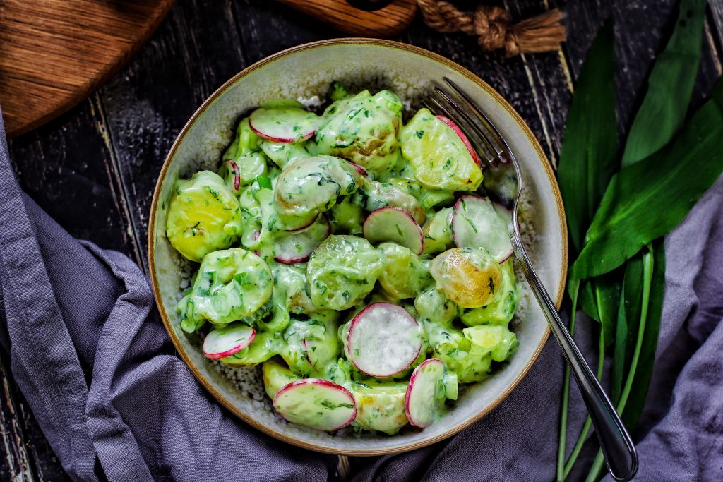 Kartoffelsalat mit Bärlauch-Mayonnaise