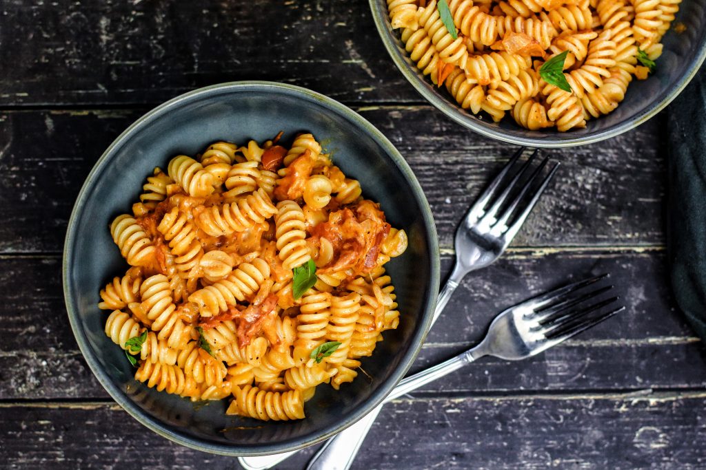 Feierabendpasta mit Crème fraîche