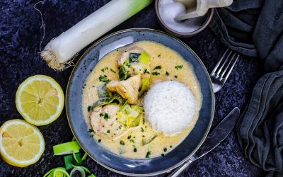 Hähnchenbrust mit leckerer Lauchsoße