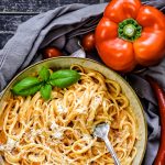 Feierabendpasta mit Ofengemüse schmeckt allen