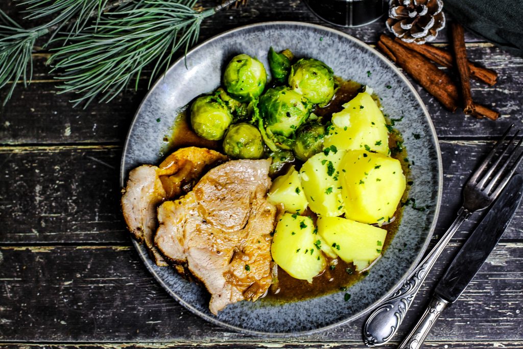 Schweinebraten mit leckerer Soße