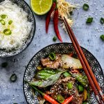 Rindfleisch mit Thai Basilkum schmeckt einzigartig