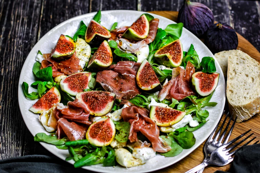 Feigensalat mit Parmaschinken