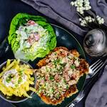 leckeres Hauptgericht beim Blogger Café