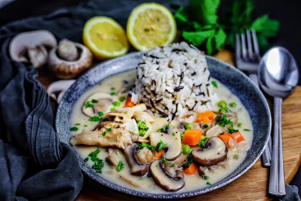 Pilzfrikassee - so lecker