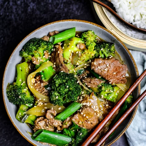 Beef and Broccoli schmeckt lecker
