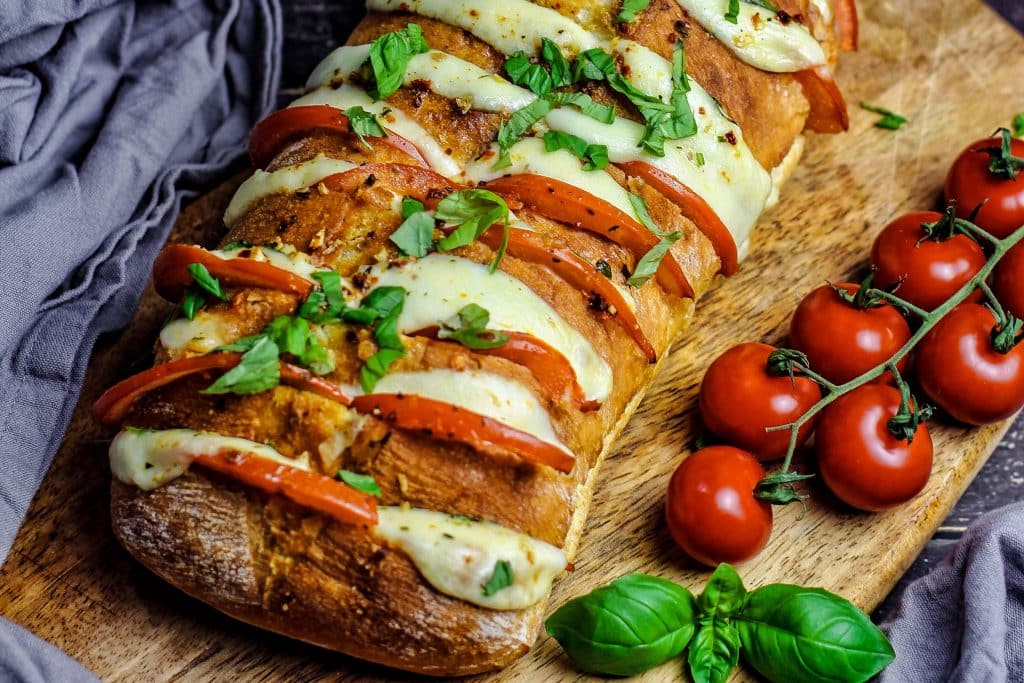 Fächerbaguette Caprese