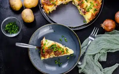 Kartoffelkuchen mit Schinken