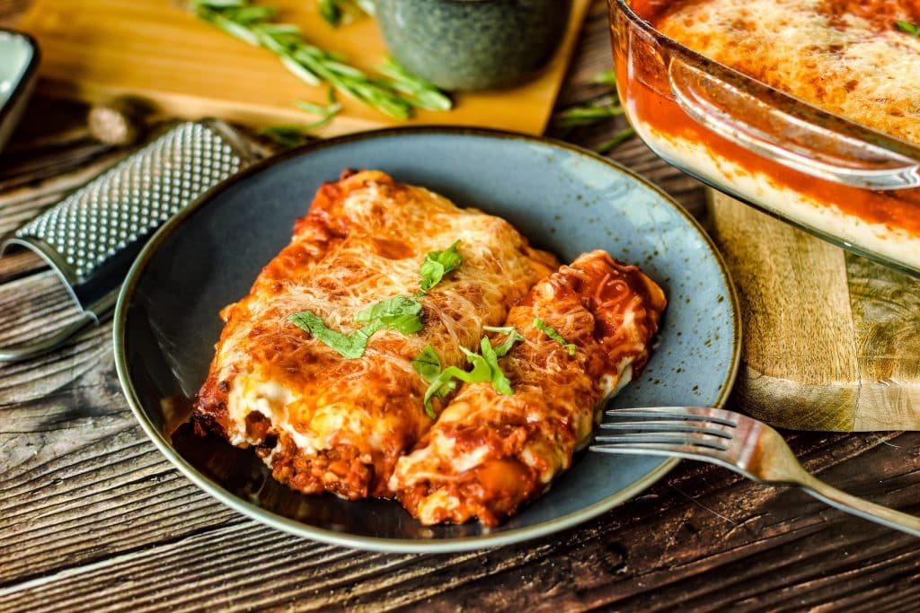 Cannelloni mit Hackfleischfüllung