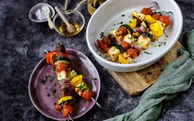 Halloumi Spieße – perfektes Grillrezept