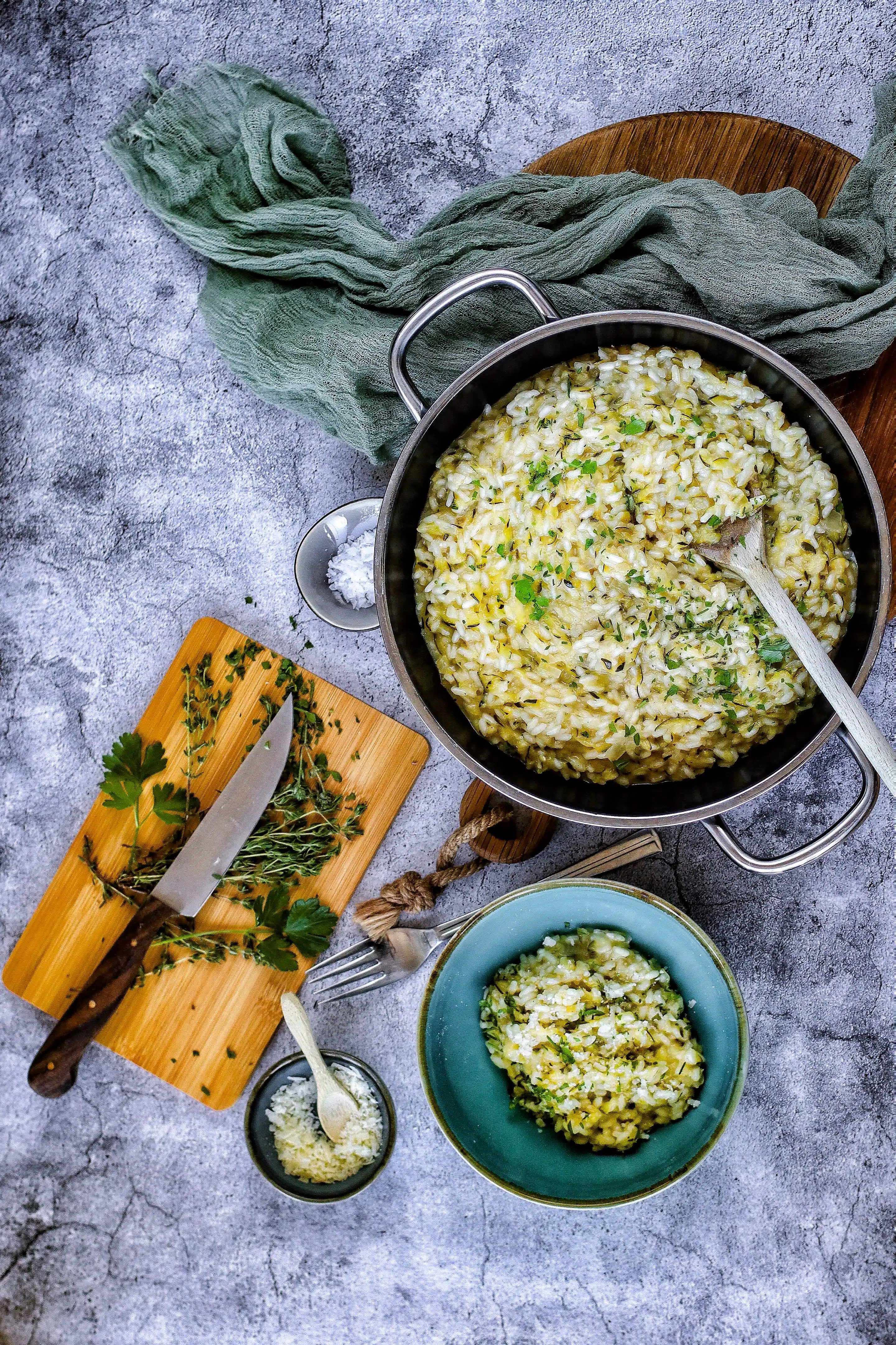 Zucchini Risotto ist das perfekte Sommergericht