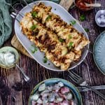 sehen diese Putenschaschlik mit Mayo nicht toll aus?