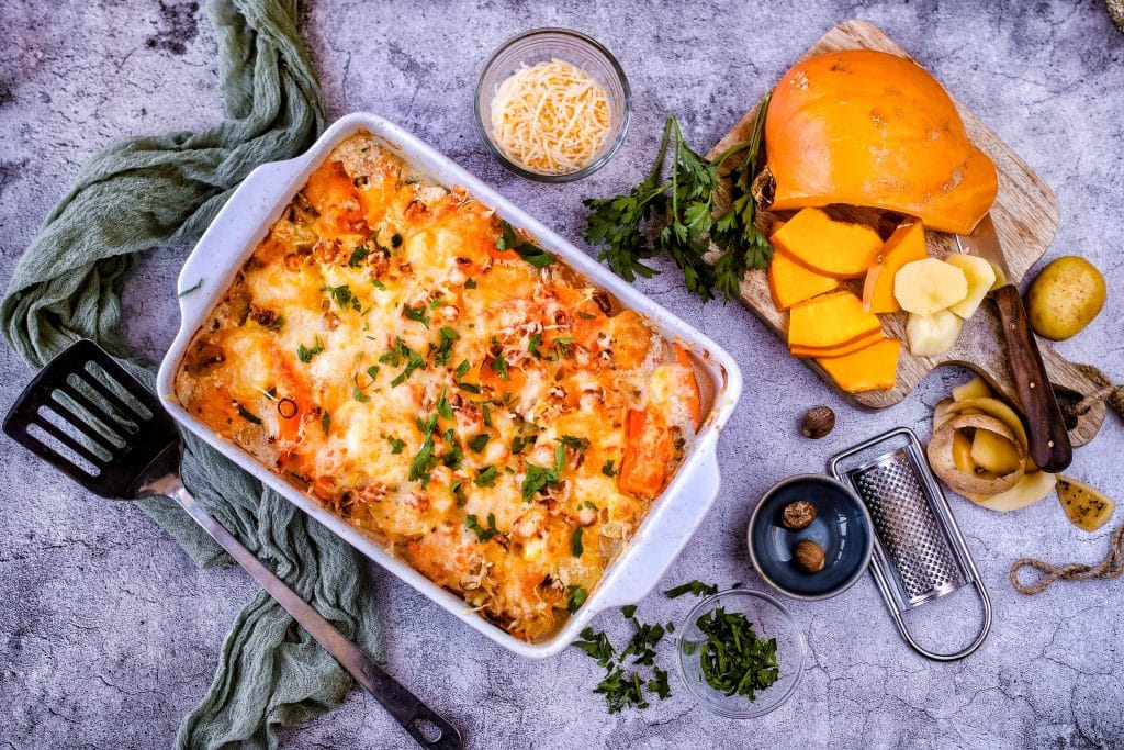 Kürbis Auflauf - einfach und lecker