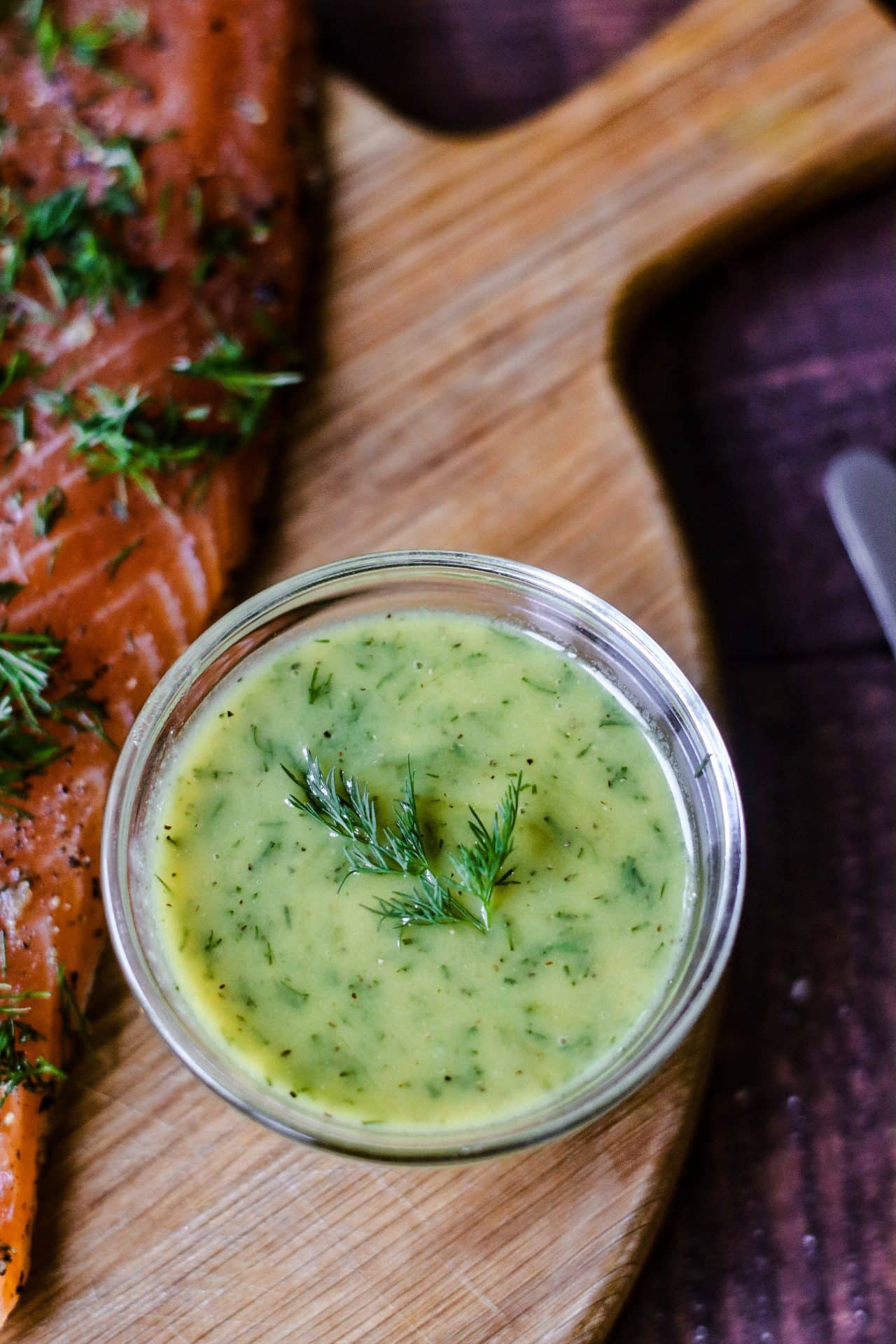 Graved Lachs mit Honig Senf Sauce Graved Lachs mit Honig Senf Sauce