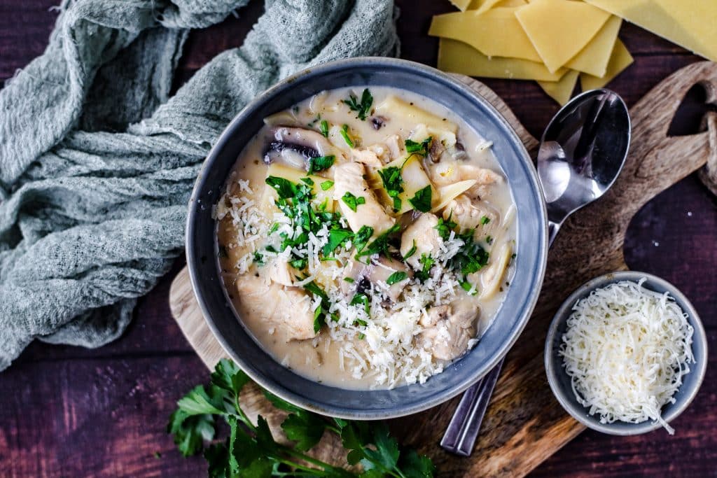 Lasagne Topf mit Hähnchen