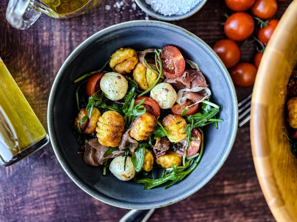 Gnocchi Salat mit Graperfruitdressing