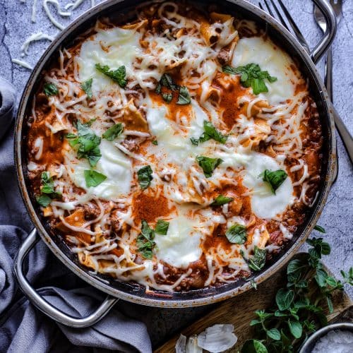 Pfannenlasagne ist so lecker