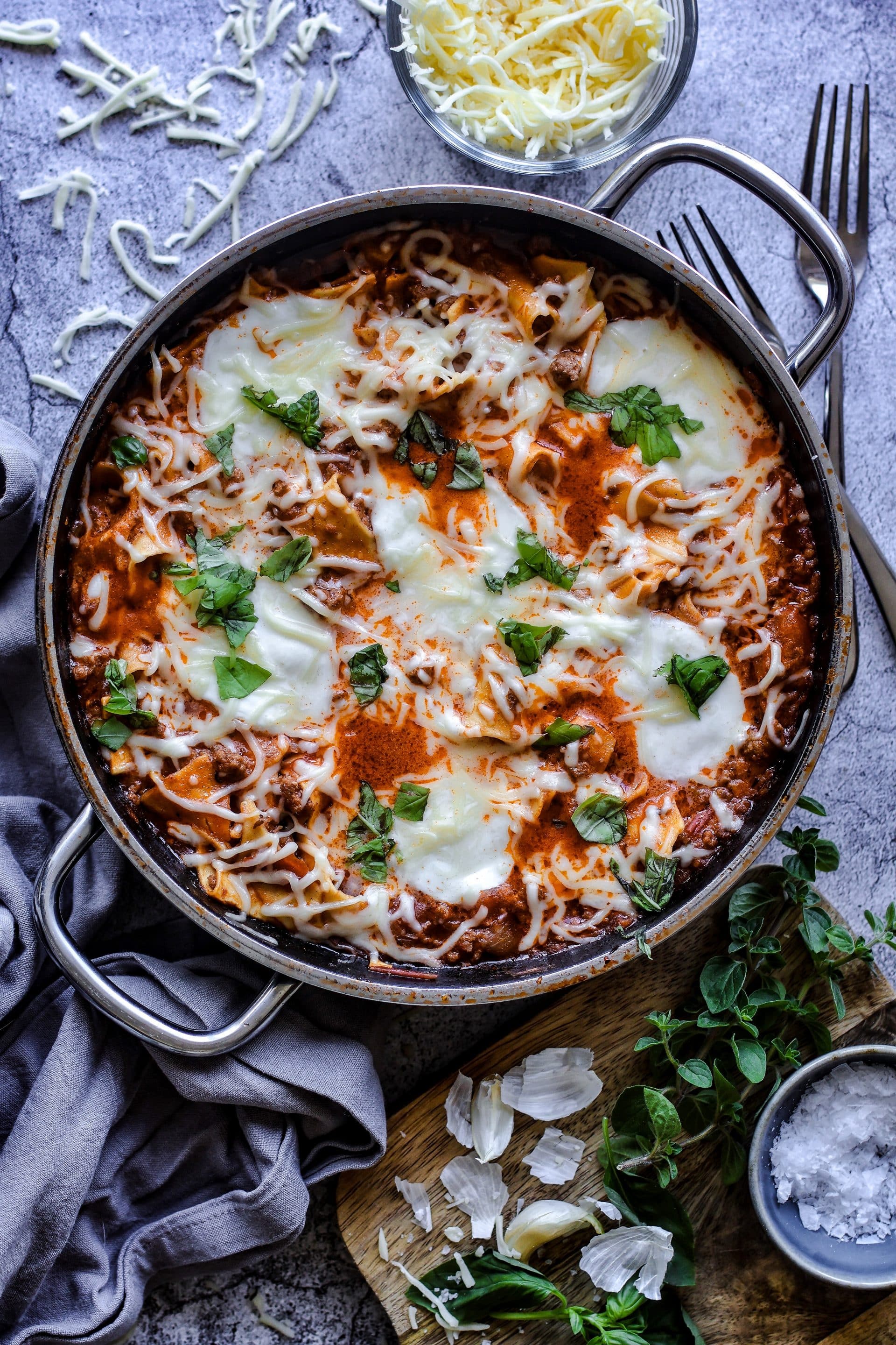 Pfannenlasagne ist so lecker