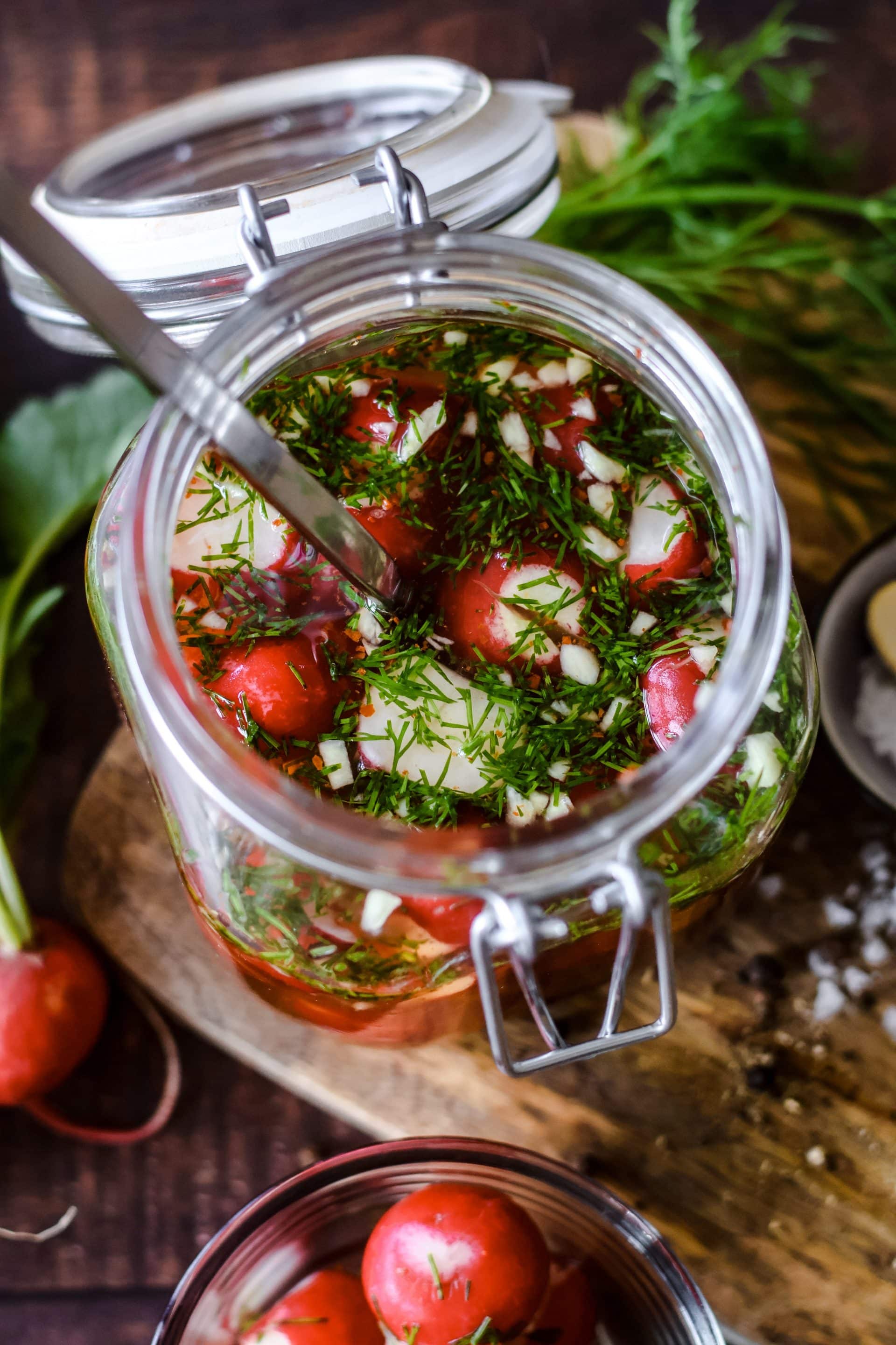 Eingelegte Radieschen sind so lecker