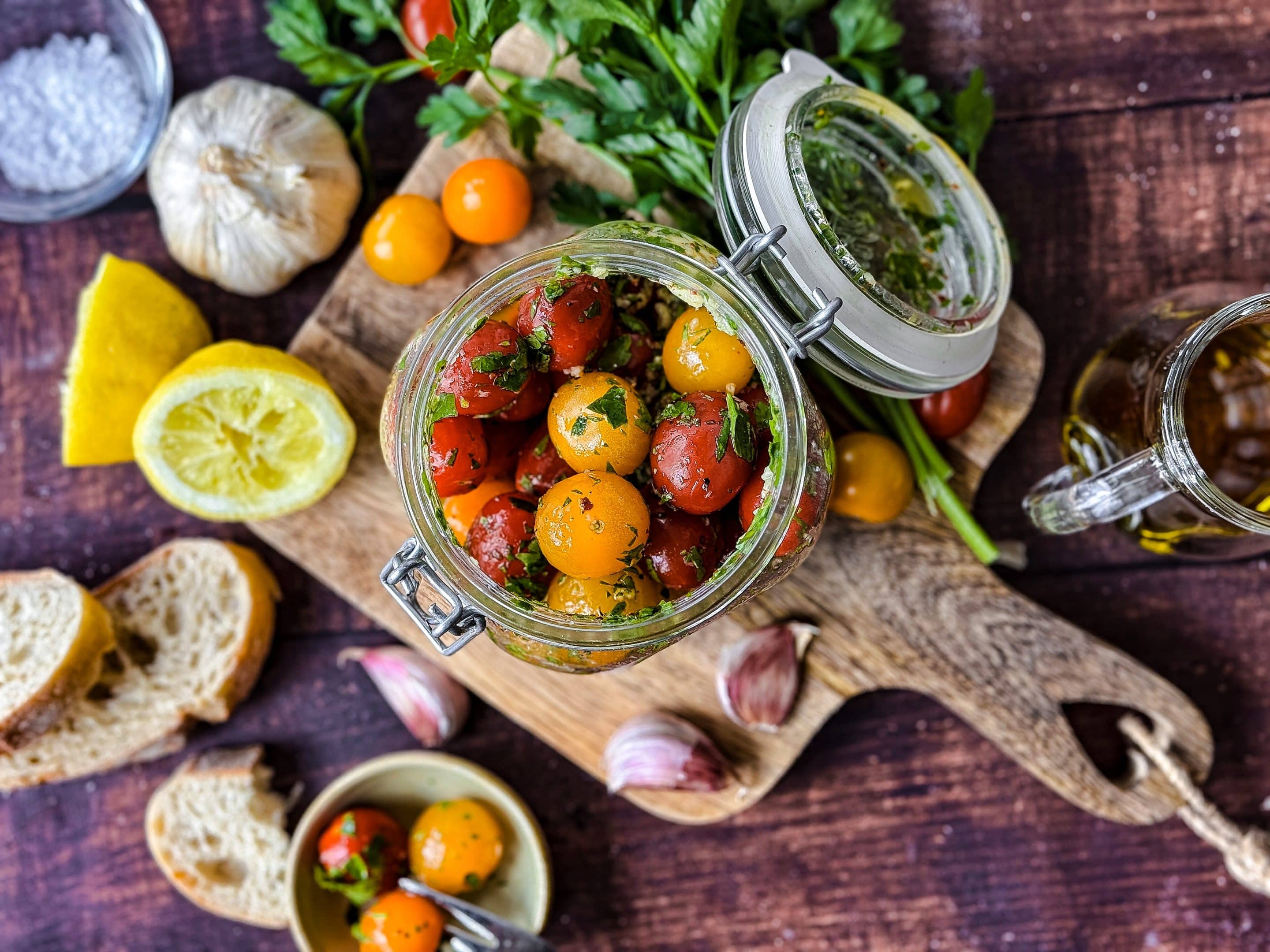 Eingelegte Tomaten - perfekt als Grillbeilage