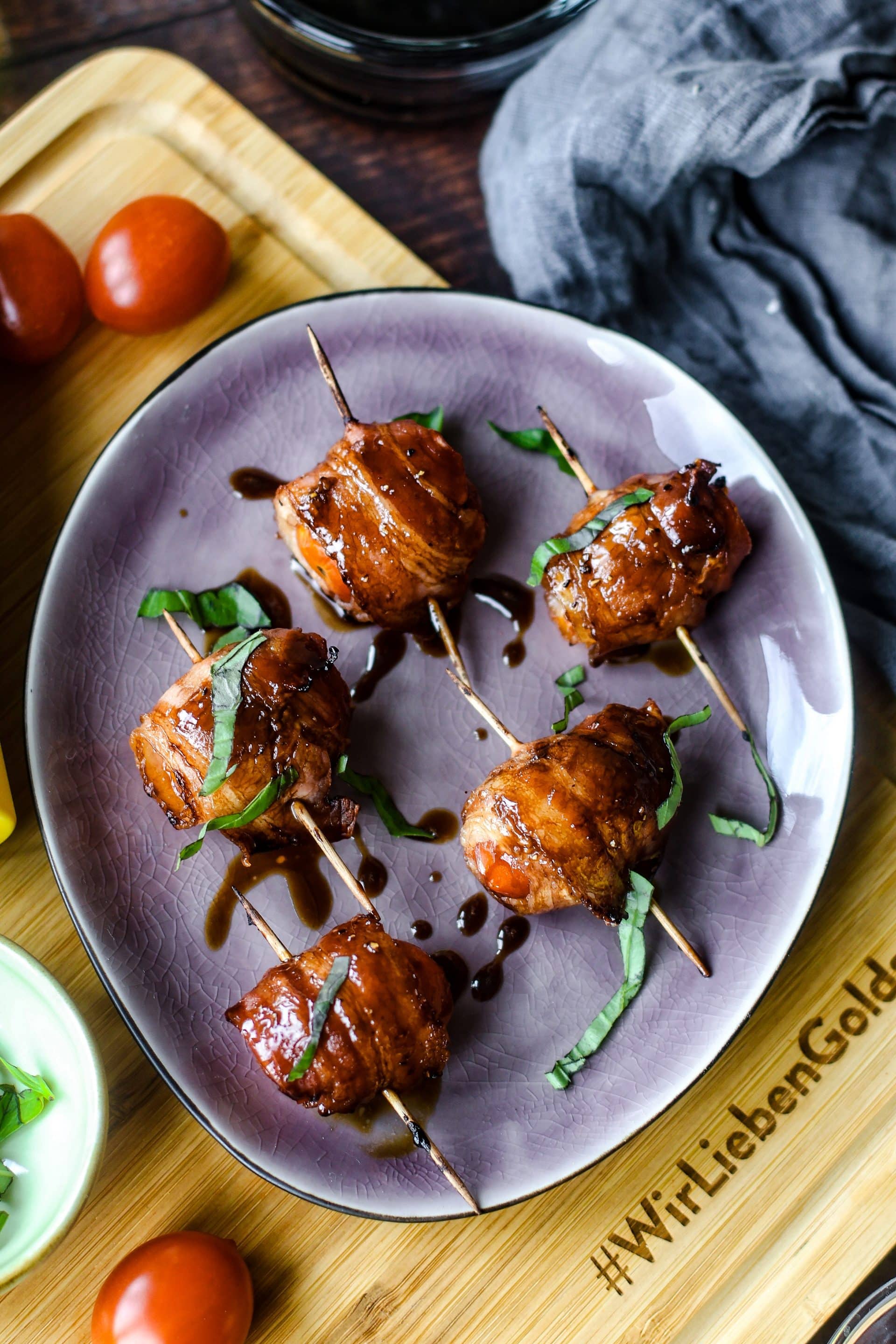 sehen diese Tomaten im Speckmantel nicht sehr lecker aus?
