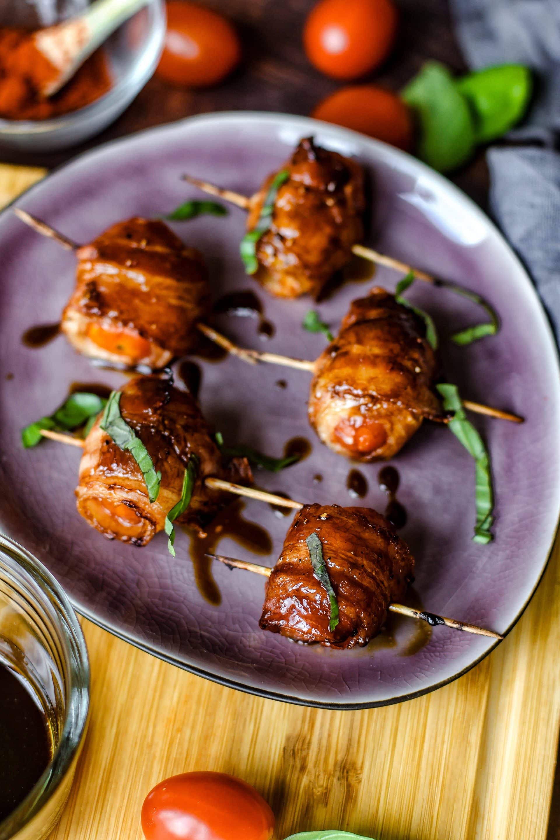 Tomaten im Speckmantel sind so lecker