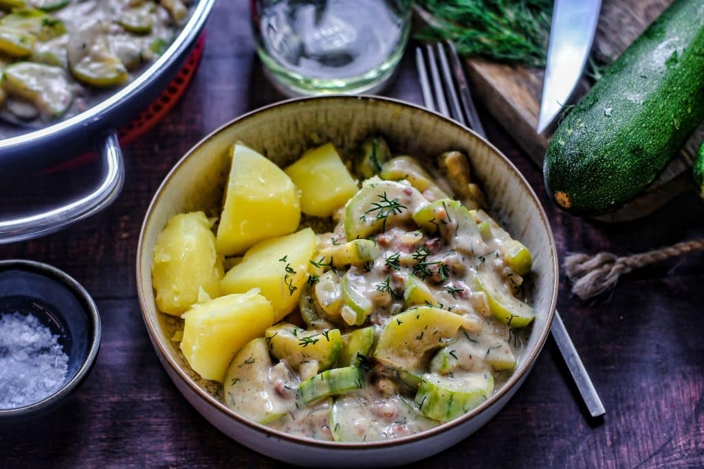 Geschmorte Zucchini - Schmorgurken mal anders