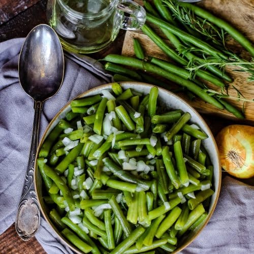 Bohnensalat wie es Oma immer gemacht hat