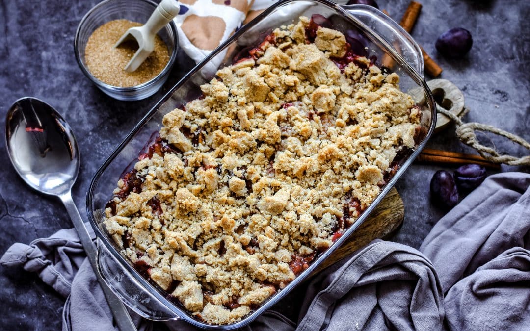 Zwetschgen Crumble – einfach und so lecker