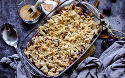 Zwetschgen Crumble – einfach und so lecker