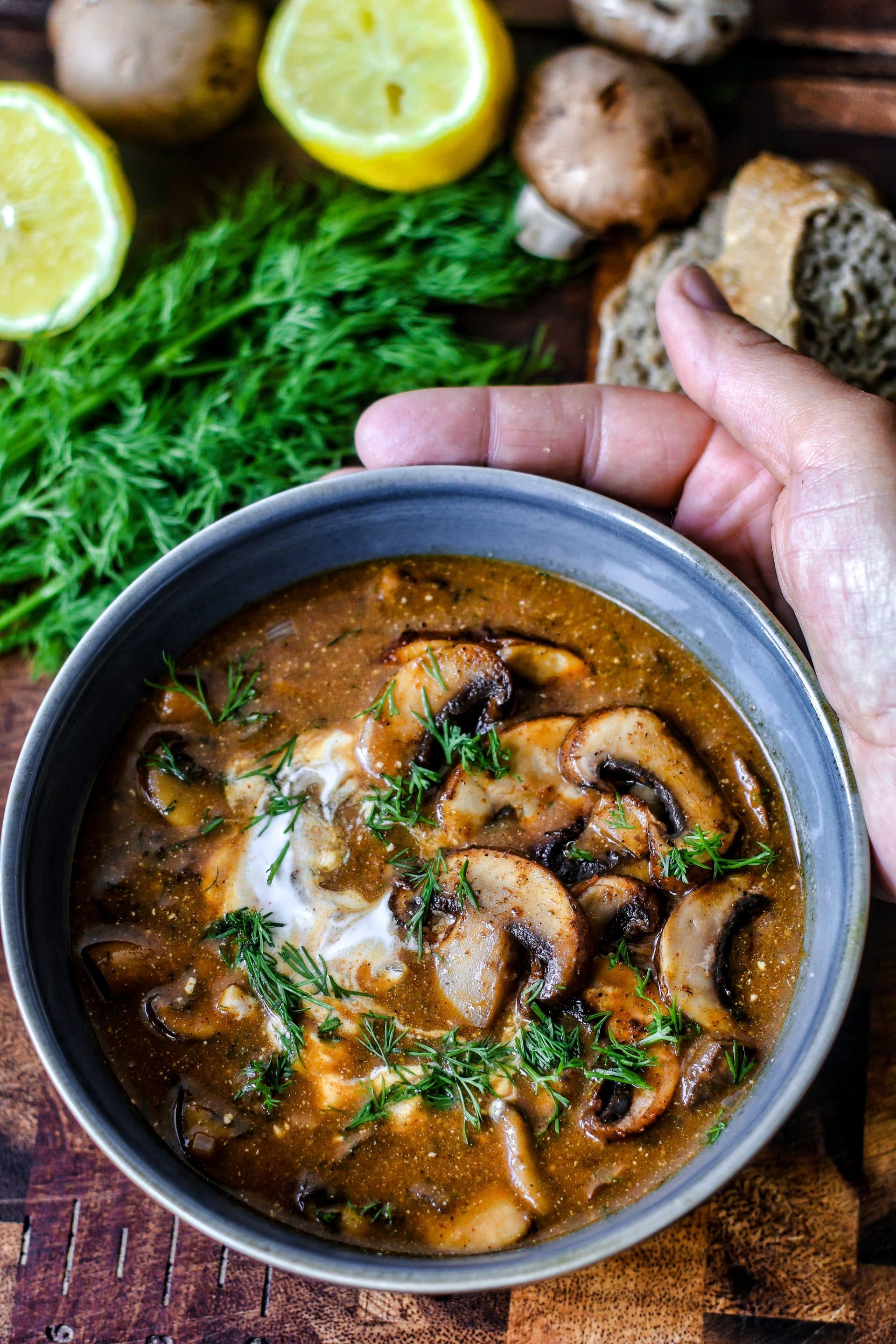 Ungarische Pilzsuppe schmeckt der ganzen Familie