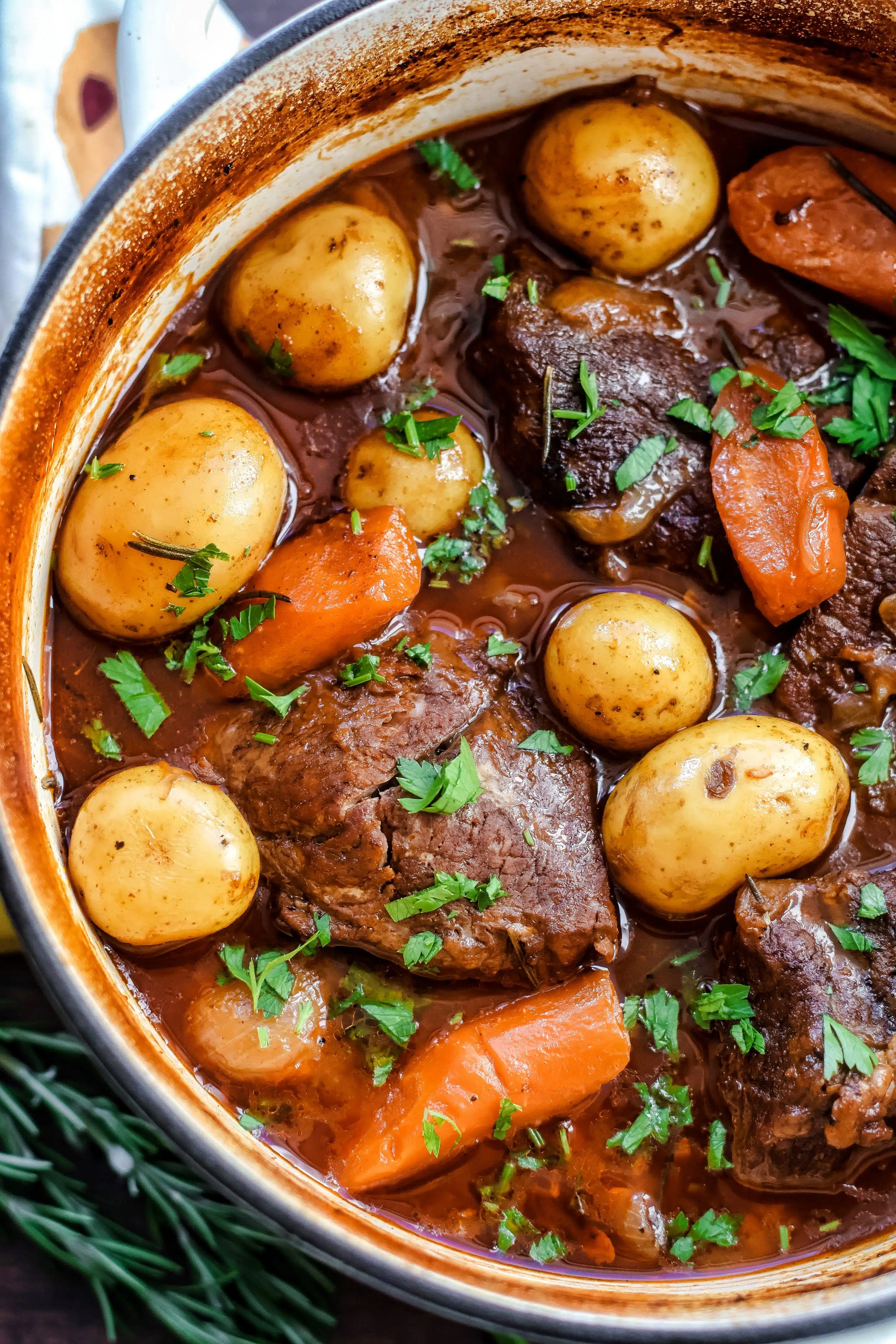 sieht dieser geschmorte Rinderbraten nicht phantastisch aus?