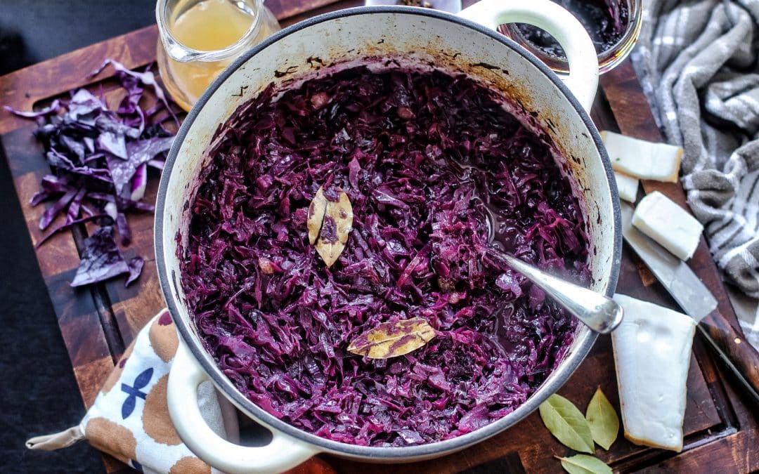 Rotkohl aus dem Ofen