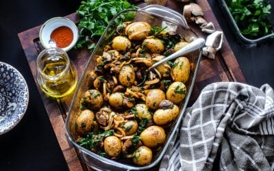 Ofenkartoffeln mit Champignons