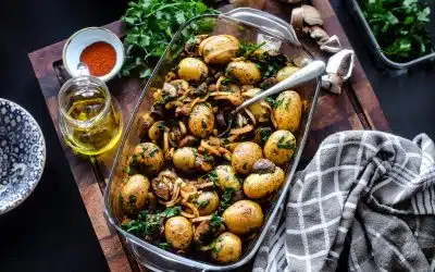 Ofenkartoffeln mit Champignons