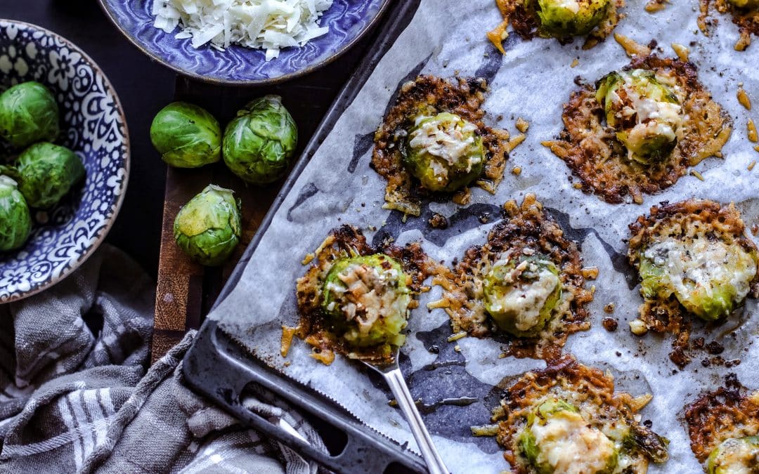 Smashed Rosenkohl aus dem Ofen