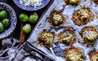 Smashed Rosenkohl aus dem Ofen