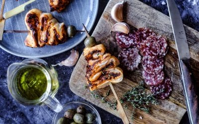 Blätterteig  Weihnachtsbäume