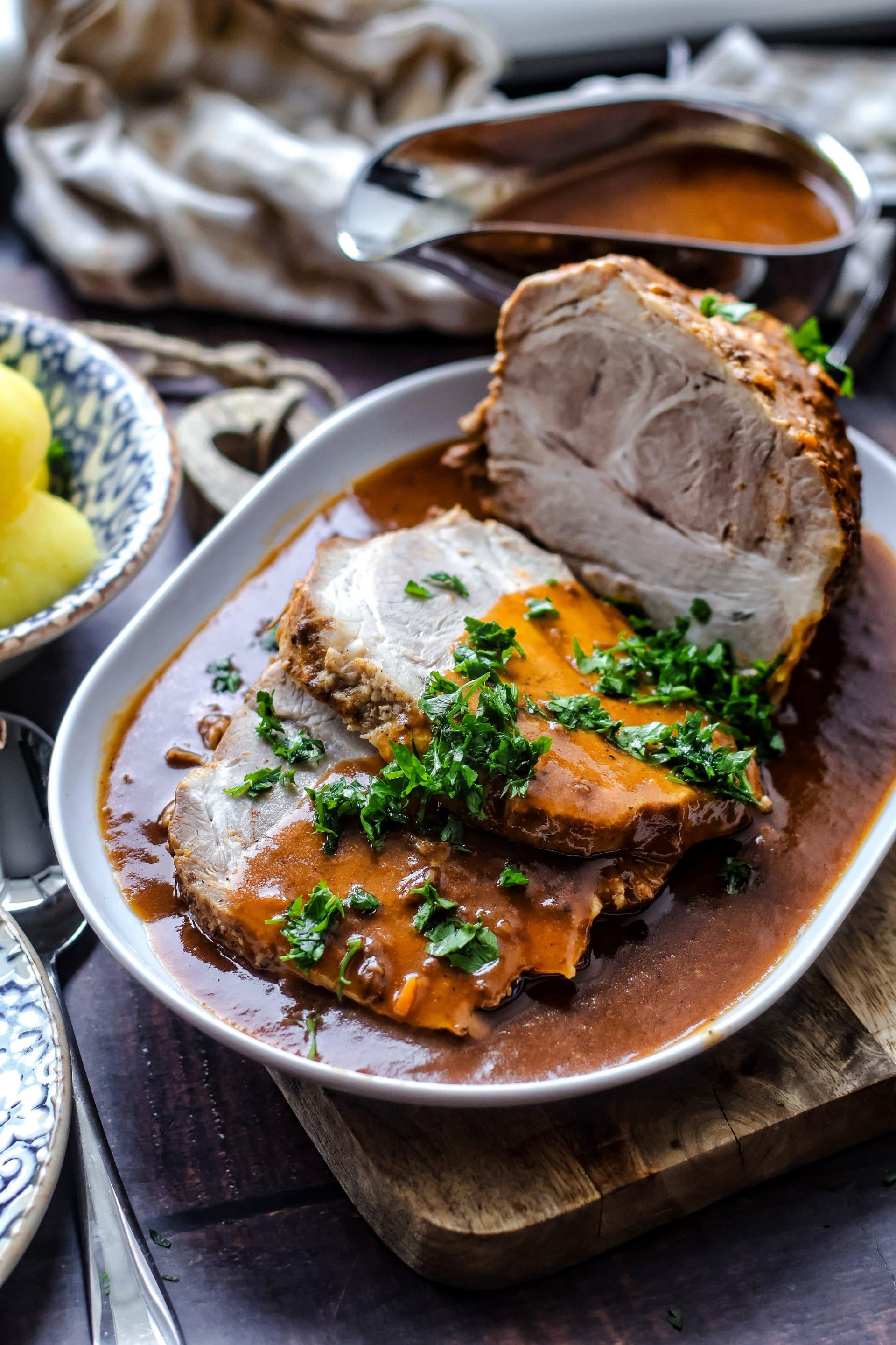 Schweinebraten ist perfekt zu Weihnachten